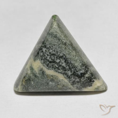 18.13ct 天然 彩色 碧玉, 胖三角形, 不透明