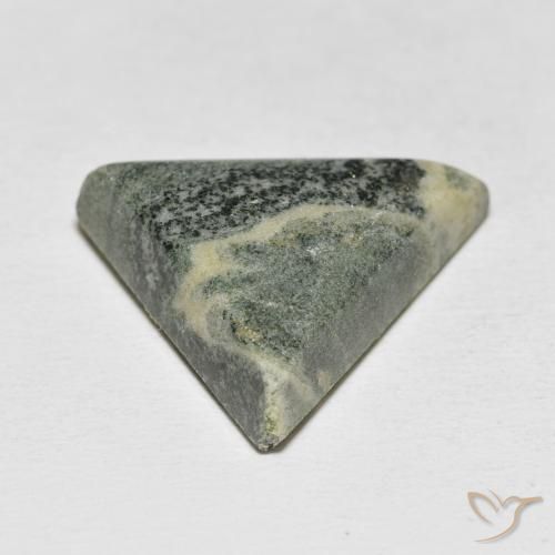 18.13克拉天然碧玉，胖三角形，不透明
