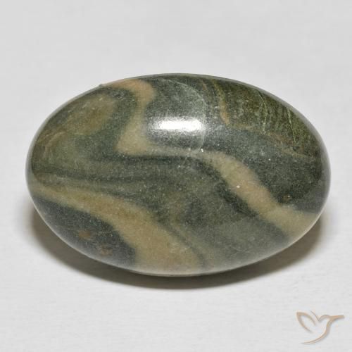 34.29ct 天然 彩色 碧玉, 椭圆形, 不透明