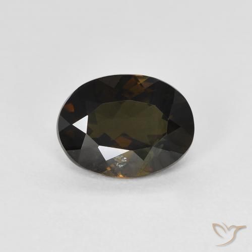 1.70ct 天然 巧克力棕 钠柱晶石, 椭圆形, VS-SI