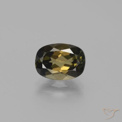 1.78ct 天然 绿棕色 钠柱晶石, 软垫, VS