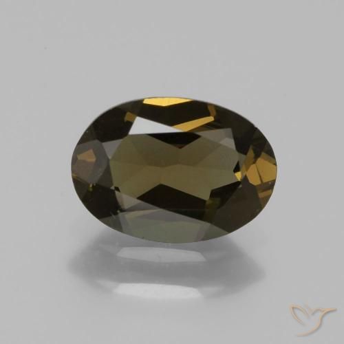 1.21ct 天然 深金棕色 钠柱晶石, 椭圆形, VVS