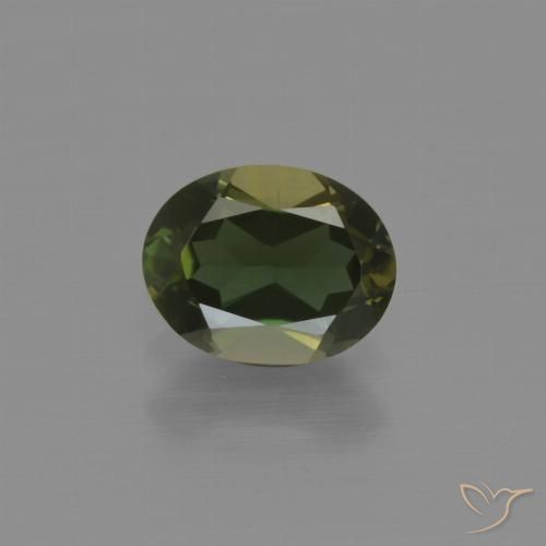 1.08ct 天然 暗棕色 钠柱晶石, 椭圆形, VVS