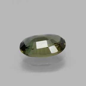 1.99克拉天然绿色科伦普石，椭圆形切割，9.9×6.5毫米，VS-SI