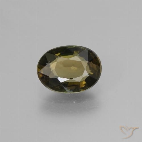 1.54ct 天然 中褐色 钠柱晶石, 椭圆形, VS