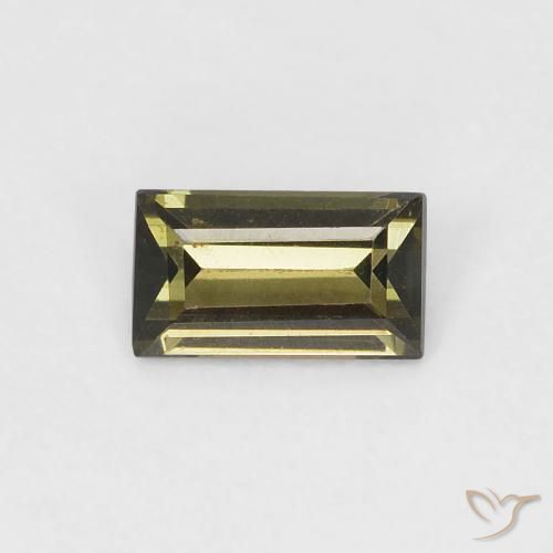 0.35ct 天然 浅绿色 钠柱晶石, 狭长方形, VVS-VS