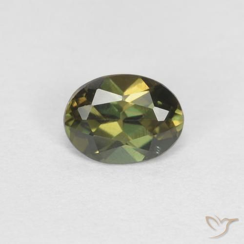 0.29ct 天然 深绿色 钠柱晶石, 椭圆形, VVS