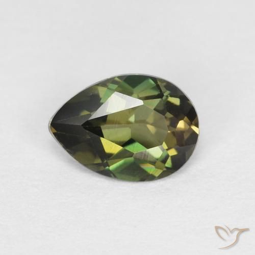 0.40ct 天然 Medium Light Green 钠柱晶石, 梨形, VVS