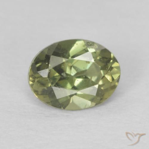 0.25ct 天然 浅绿色 钠柱晶石, 椭圆形, VS
