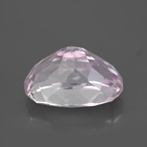 6.89克拉天然粉色紫锂辉石，椭圆形切割，13.5×9.5毫米，VS