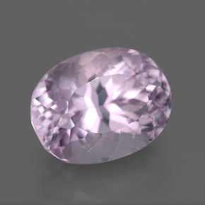 8.65克拉天然粉色紫锂辉石，椭圆形切割，13.3×10.3毫米，VS