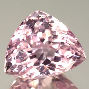 19.97克拉天然粉色紫锂辉石，三角形，18.4×15.1毫米，VVS