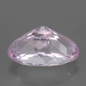 11.37克拉天然粉色紫锂辉石，椭圆形切割，17.4×10.2毫米，SI