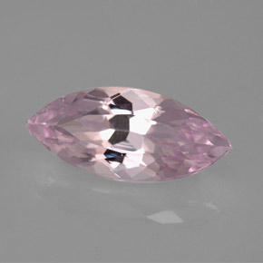 6.61克拉天然粉色紫锂辉石，马眼形，18.2×8.2毫米，VVS-VS