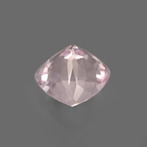 3.65克拉天然粉色紫锂辉石，三角形，10.2×9毫米，VVS-VS