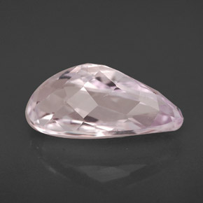 3.95克拉天然粉色紫锂辉石，梨形，13.5×6.8毫米，VVS
