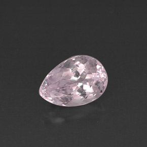4.00克拉天然粉色紫锂辉石，梨形，11.5×8毫米，VS