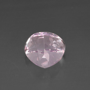 9.89克拉天然粉色紫锂辉石，梨形，12.9×12.5毫米，VS