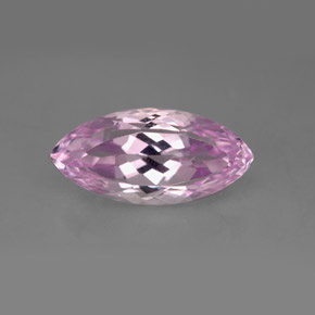6.80克拉天然粉色紫锂辉石，马眼形，16.7×8.1毫米，VS
