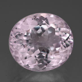 7.60克拉天然粉色紫锂辉石，椭圆形切割，12.4×11.1毫米，VVS