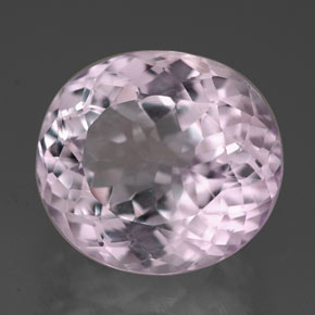 7.60克拉天然粉色紫锂辉石，椭圆形切割，12.4×11.1毫米，VVS