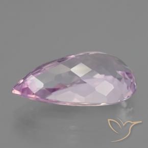 12.00克拉天然粉色紫锂辉石，梨形，20.1×11.6毫米，VVS