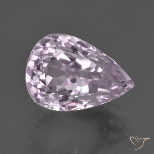 8.60ct 天然 浅樱桃粉色 紫锂辉石, 梨形, VVS