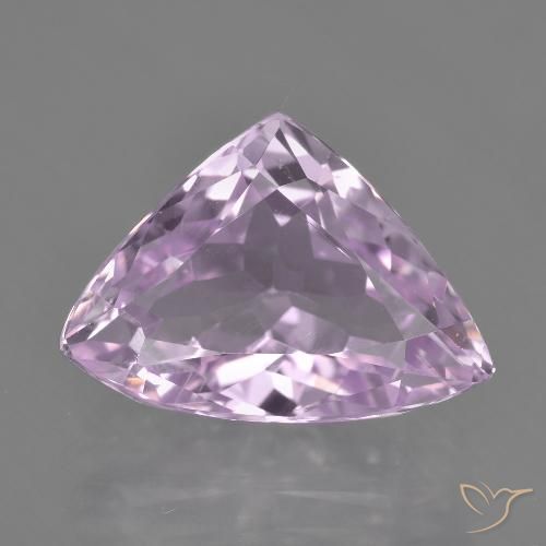 8.20ct 天然 浅紫罗兰色 紫锂辉石, 胖三角形, VS
