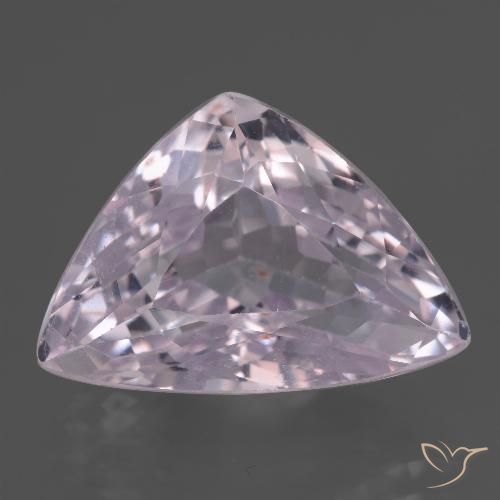 15.92ct 天然 非常浅的粉红色调 紫锂辉石, 胖三角形, VS