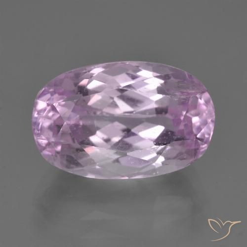 7.88ct 天然 粉紫紫 紫锂辉石, 椭圆形, VS-SI