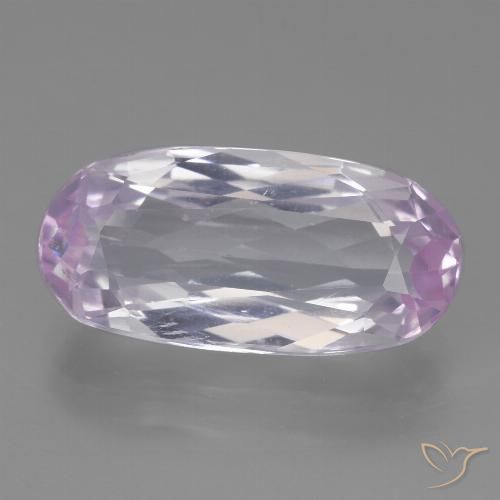 8.11ct 天然 非常浅的粉红色 紫锂辉石, 椭圆形, VS