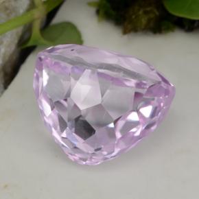 16.66克拉天然粉色紫锂辉石，椭圆形切割，14.6×12.9毫米，VVS