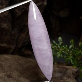 17.91克拉天然紫锂辉石，榄尖形，半透明