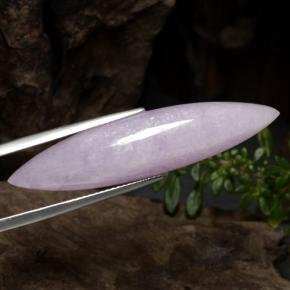 17.91克拉天然紫锂辉石，榄尖形，半透明