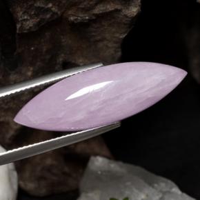 17.95克拉天然紫锂辉石，榄尖形，半透明