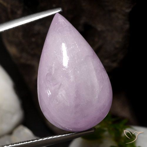 18.29ct 天然 中浅粉色 紫锂辉石, 梨形, 半透明