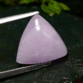 6.76克拉天然粉色紫锂辉石，三角形，11.9×12.1毫米，半透明