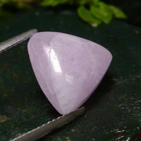6.76克拉天然粉色紫锂辉石，三角形，11.9×12.1毫米，半透明