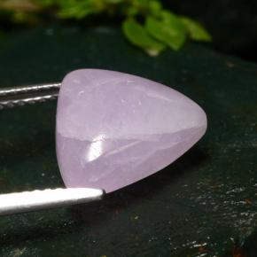 6.76克拉天然粉色紫锂辉石，三角形，11.9×12.1毫米，半透明