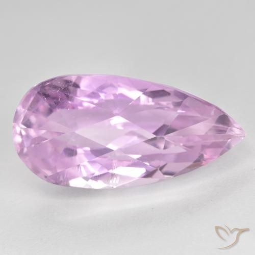 12.04ct 天然 非常浅的粉红色 紫锂辉石, 梨形, VS
