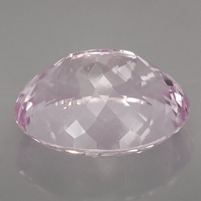 56.20克拉天然粉色紫锂辉石，椭圆形切割，25×20毫米，SI
