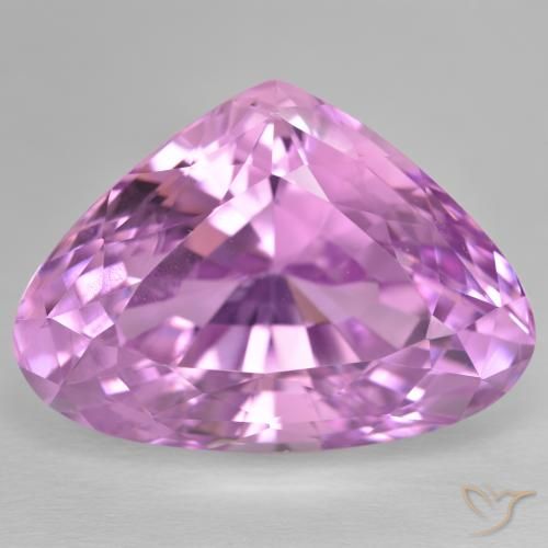 45.90ct 天然 粉紫紫 紫锂辉石, 梨形, VVS-VS