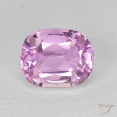 3.74ct 天然 粉紫紫 紫锂辉石, 软垫, VVS