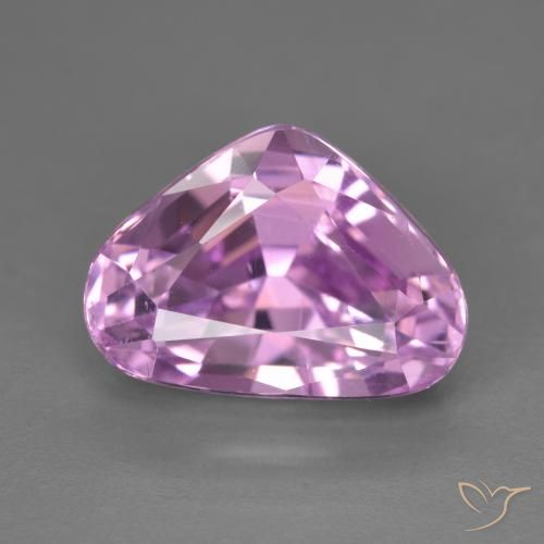 9.68ct 天然 中紫色 紫锂辉石, 梨形, VVS-VS