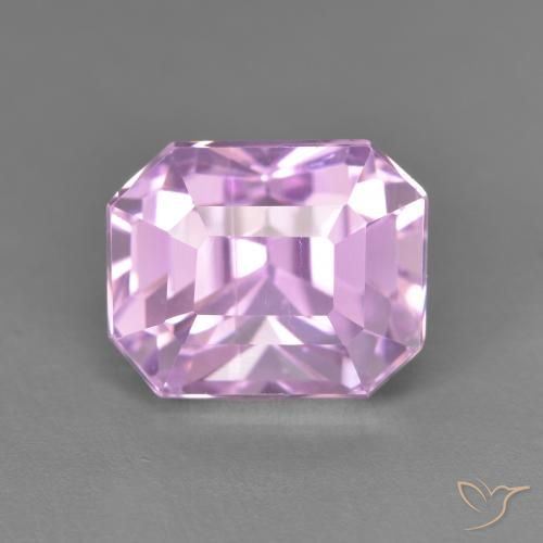 6.62ct 天然 淡粉紫紫 紫锂辉石, 祖母绿式切割, VVS-VS