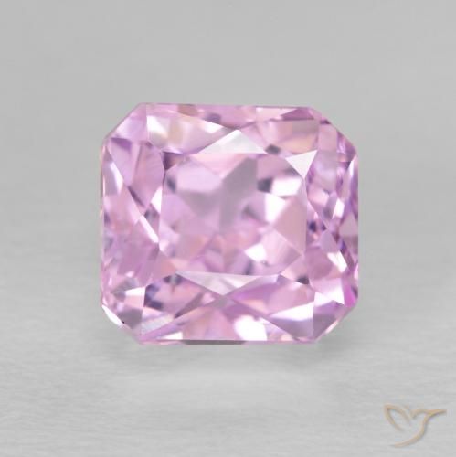 2.99ct 天然 粉紫色 紫锂辉石, 祖母绿式切割, VS