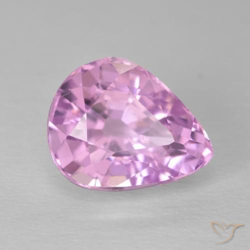 6.30ct 天然 非常浅的皇家紫粉色 紫锂辉石, 梨形, VS
