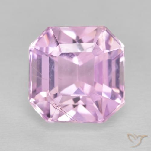 6.17ct 天然 皇家紫粉色 紫锂辉石, 祖母绿式切割, VS