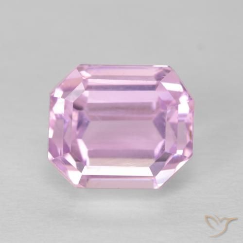4.18ct 天然 皇家紫粉色 紫锂辉石, 祖母绿式切割, VVS