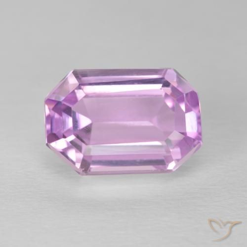 5.94ct 天然 非常浅的粉红色 紫锂辉石, 祖母绿式切割, VVS